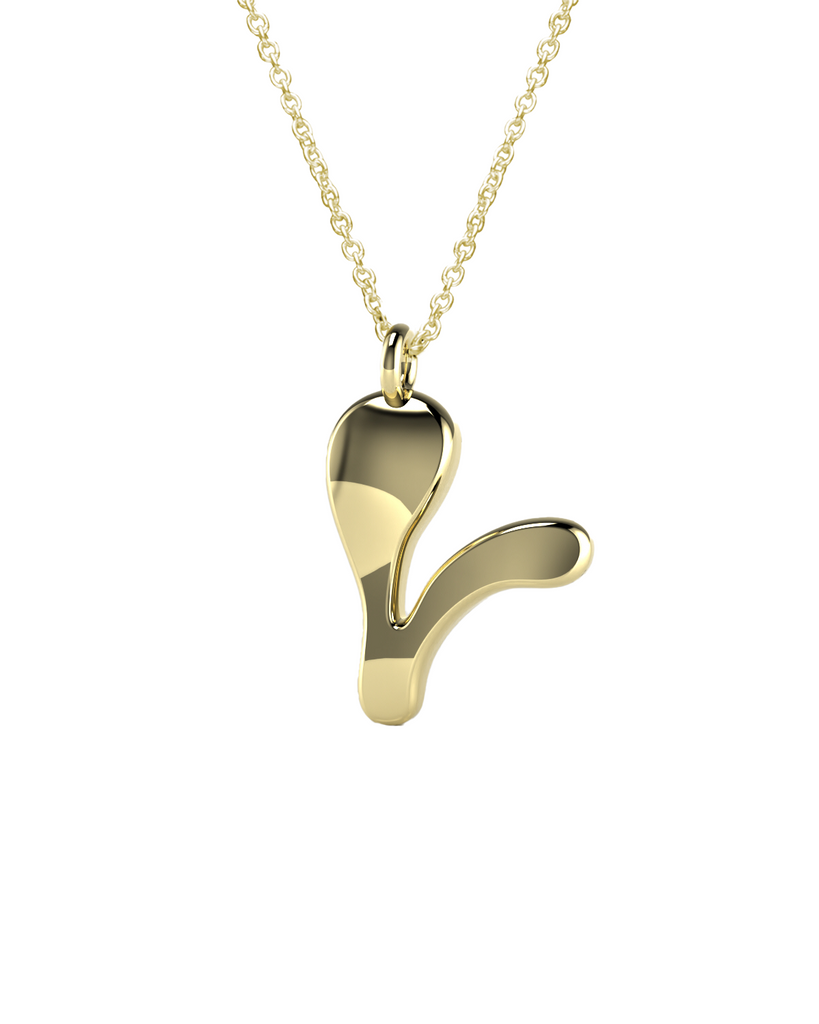 10K Gold Say My Name Necklace "A-Z"