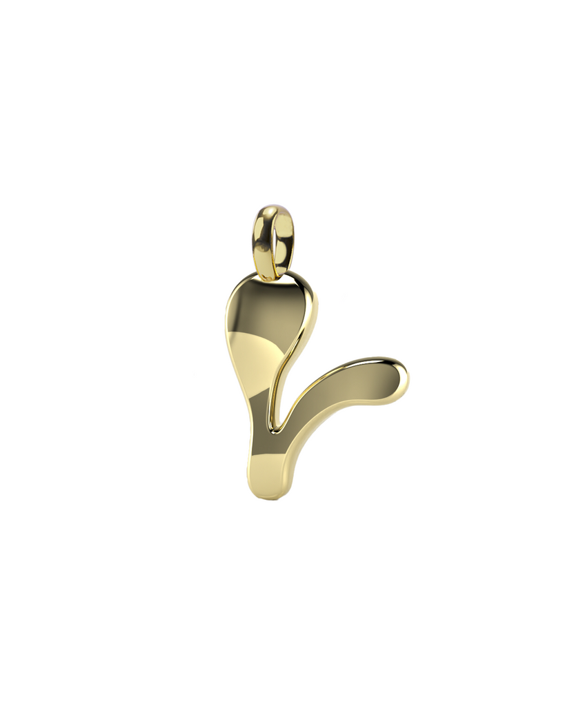 10K Gold Say My Name Pendant "A-Z"