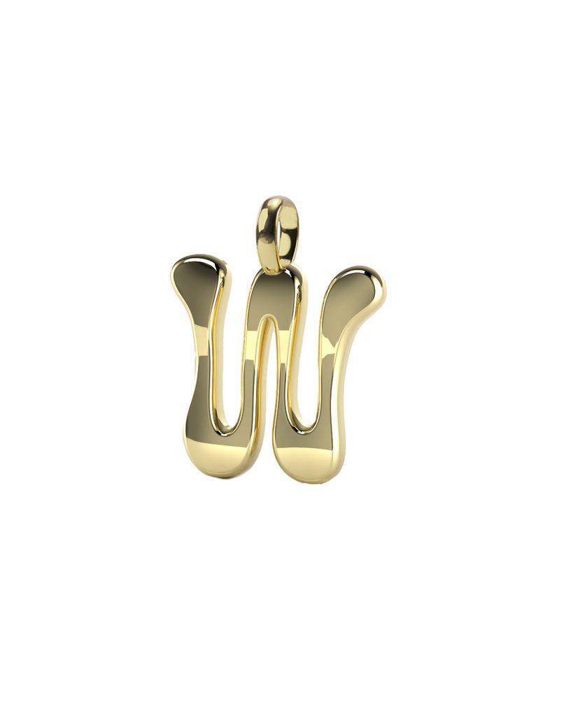 10K Gold Say My Name Pendant "A-Z"