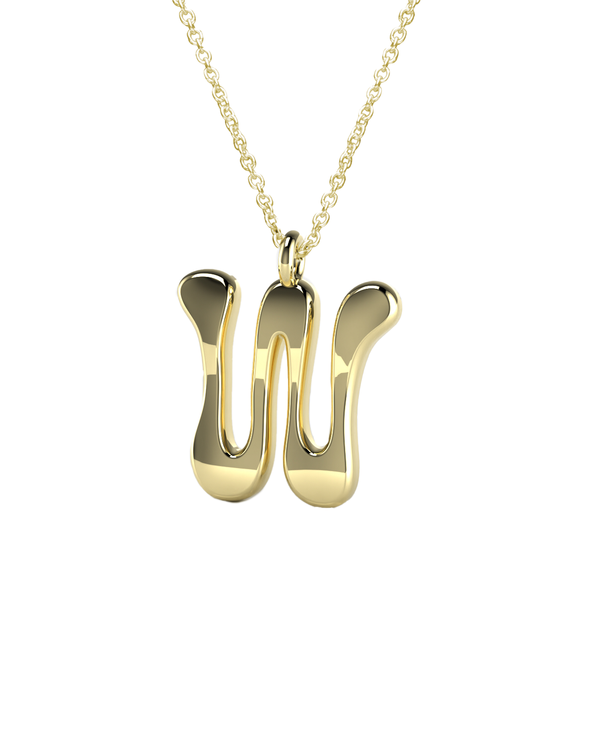 Gold Say My Name Necklace "A-Z"