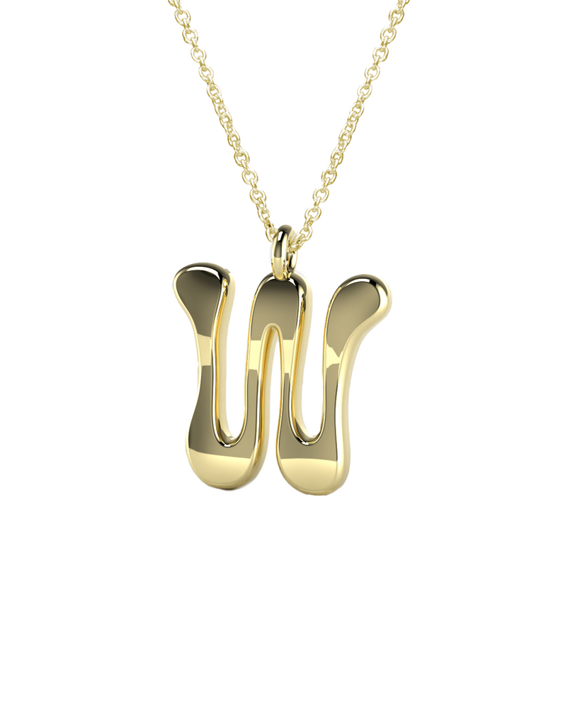 10K Gold Say My Name Necklace "A-Z"
