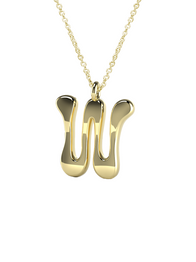 10K Gold Say My Name Necklace "A-Z"