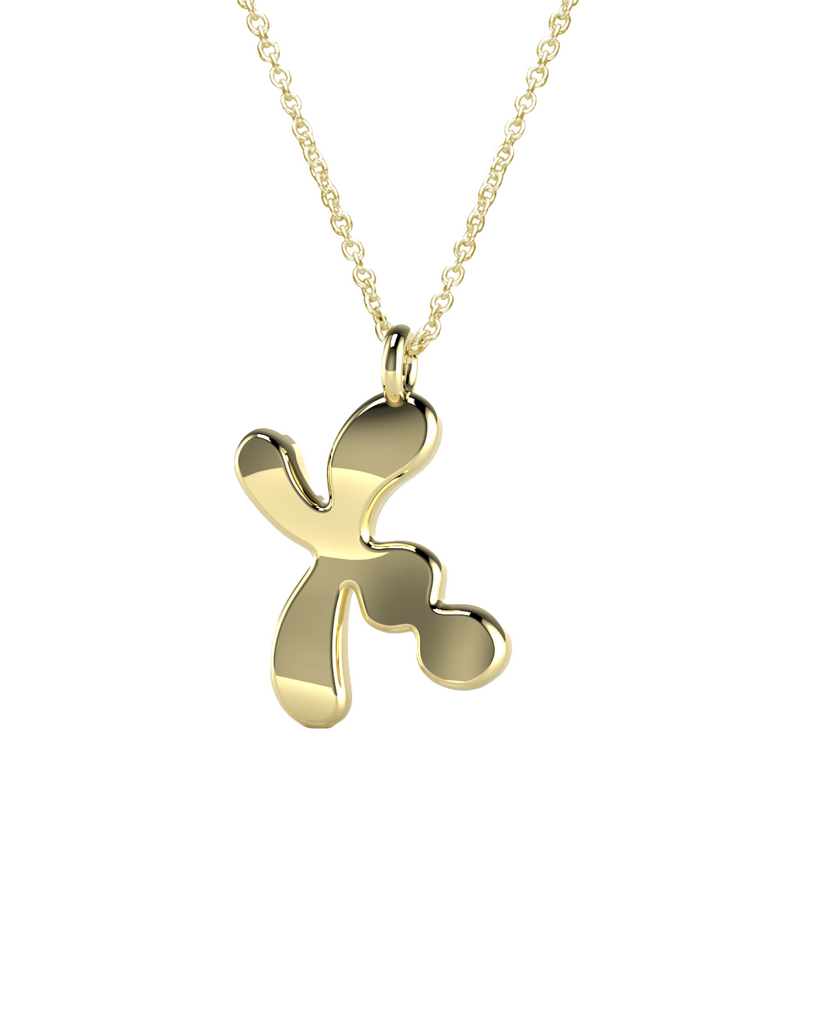 10K Gold Say My Name Necklace "A-Z"