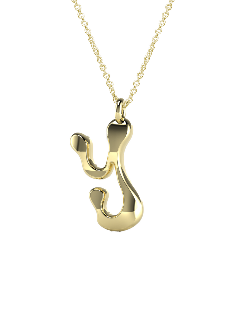 10K Gold Say My Name Necklace "A-Z"