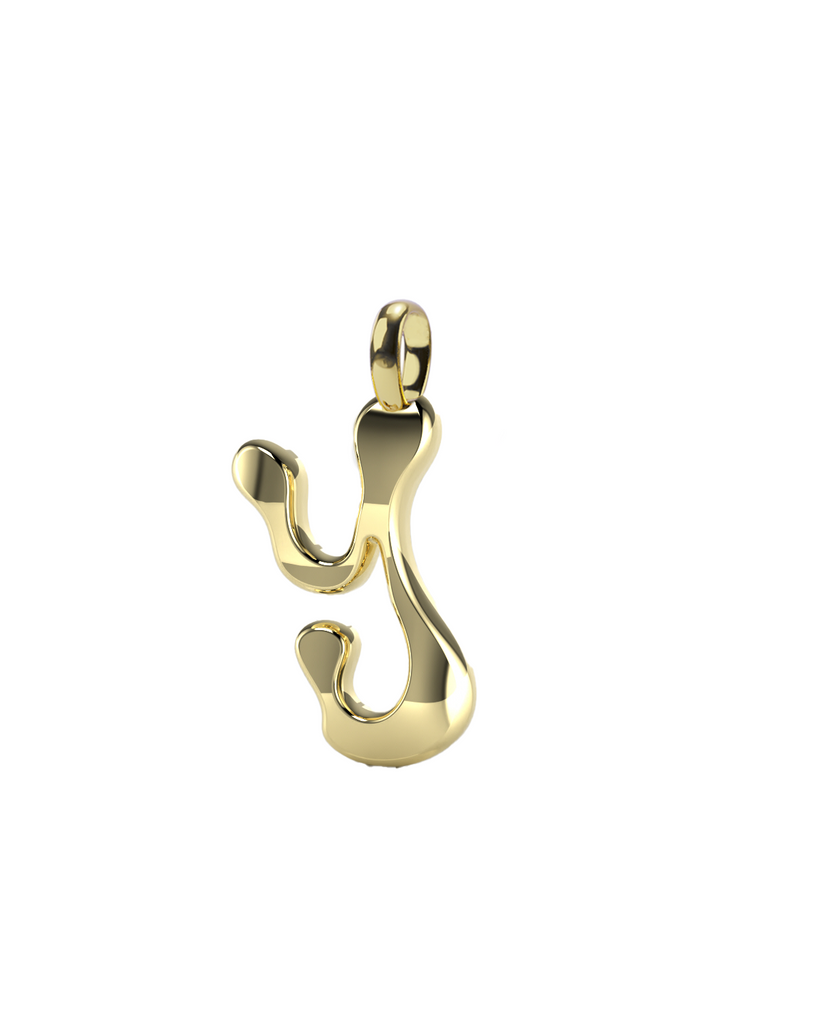10K Gold Say My Name Pendant "A-Z"