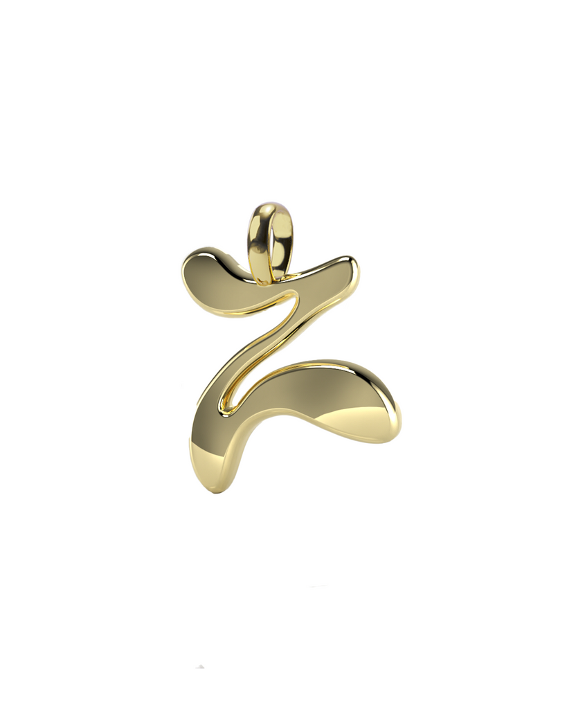 10K Gold Say My Name Pendant "A-Z"