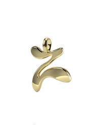 10K Gold Say My Name Pendant "A-Z"