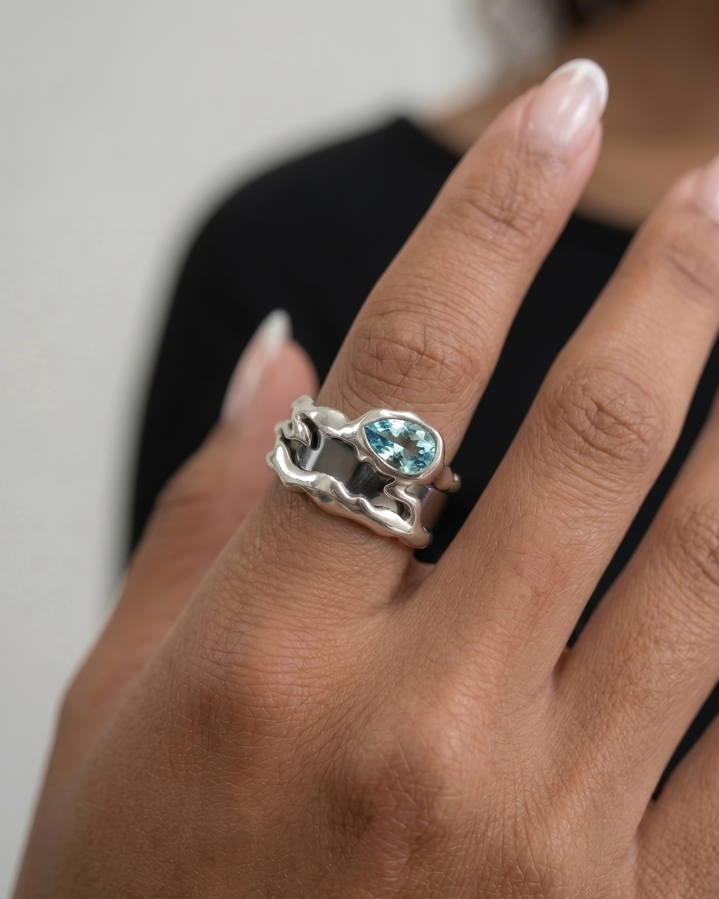 Gen 5 Blue Teardrop Tech Ring Cover