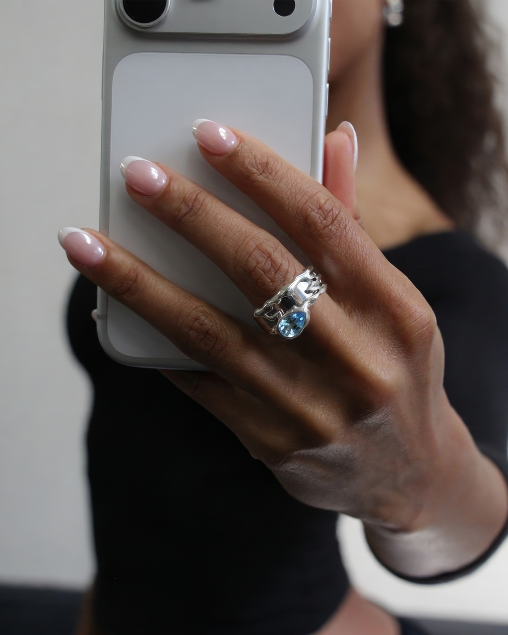 Gen 5 Blue Teardrop Tech Ring Cover