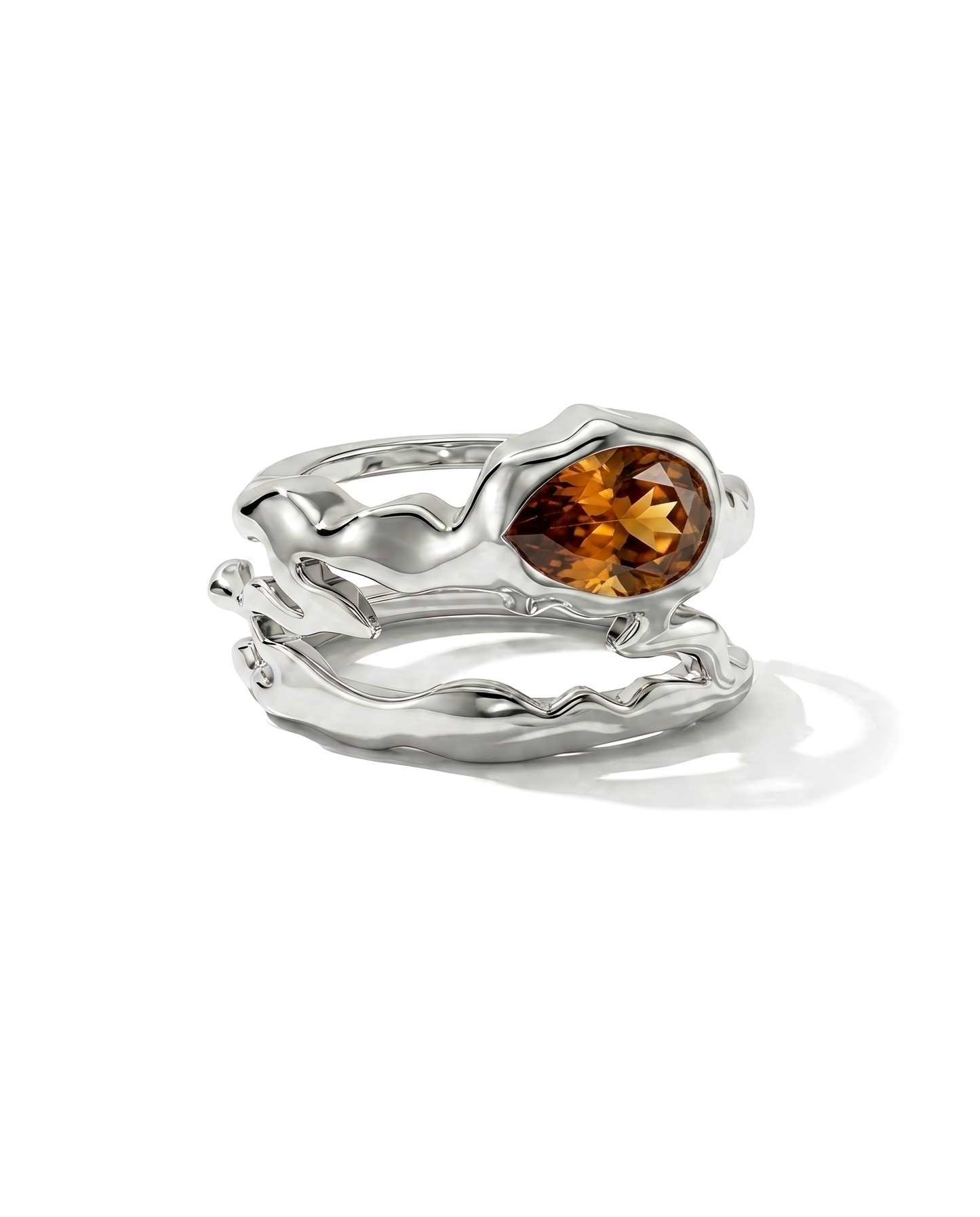 Gen 5 Smoky Quartz Teardrop Tech Ring Cover