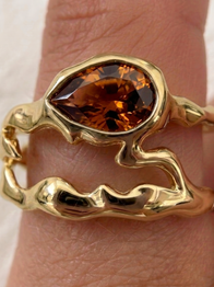 Gen 5 Smoky Quartz Teardrop GV Tech Ring Cover