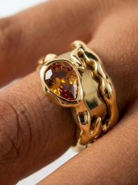 Gen 5 Smoky Quartz Teardrop GV Tech Ring Cover