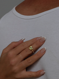 10K Gold Baby Heart Ring