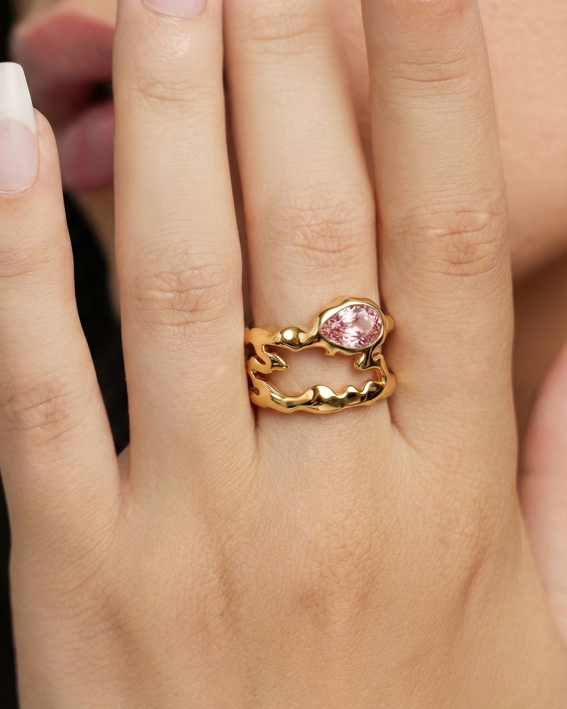 Pink Teardrop Tech Ring Cover