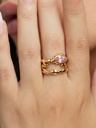 Pink Teardrop Tech Ring Cover