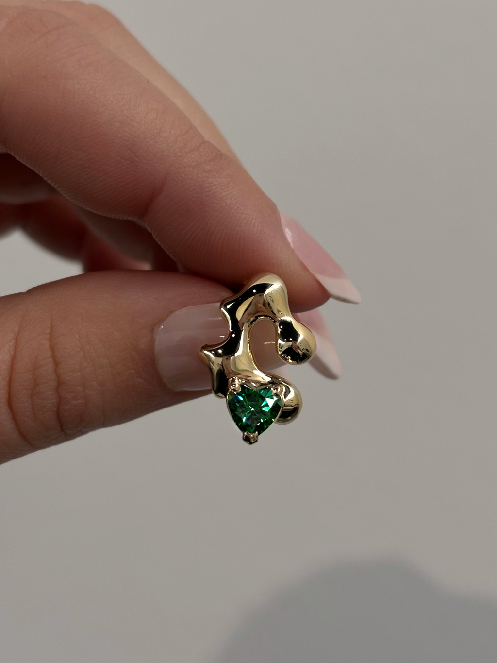 Emerald Puddle Studs