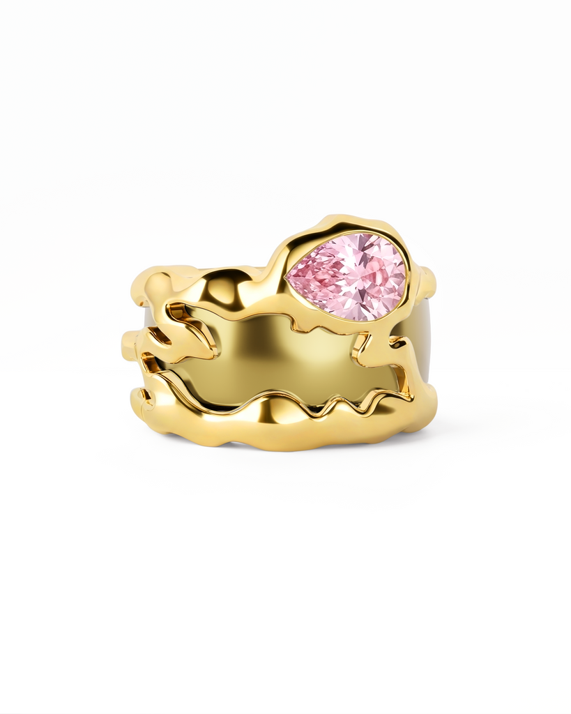 Pink Teardrop Tech Ring Cover