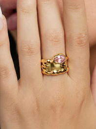 Pink Teardrop Tech Ring Cover