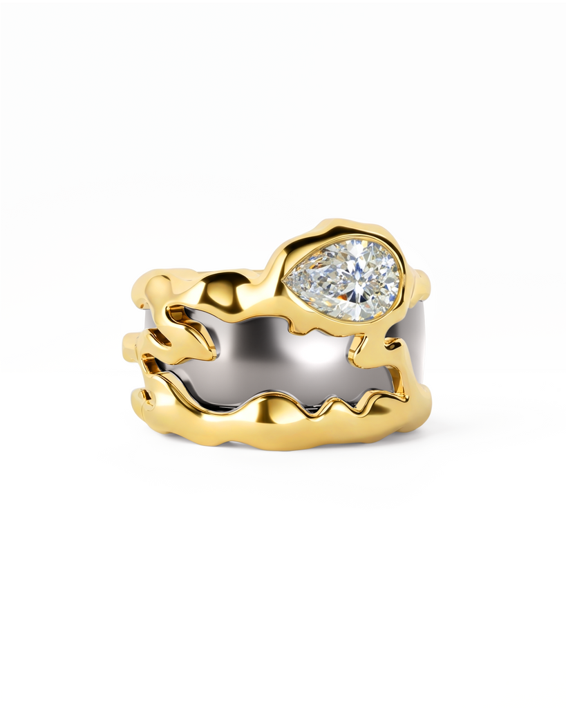 Teardrop Tech Ring Cover / 18K Gold Vermeil