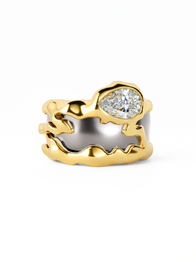 Teardrop Tech Ring Cover / 18K Gold Vermeil