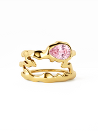 Pink Teardrop Tech Ring Cover