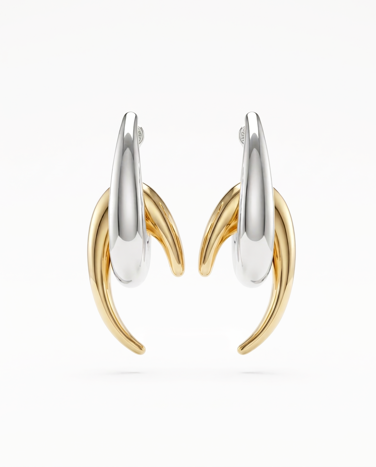 Two-tone Cosmic Earrings