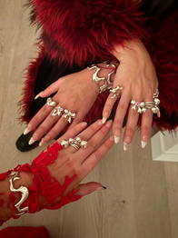 Bow Ring with Gem