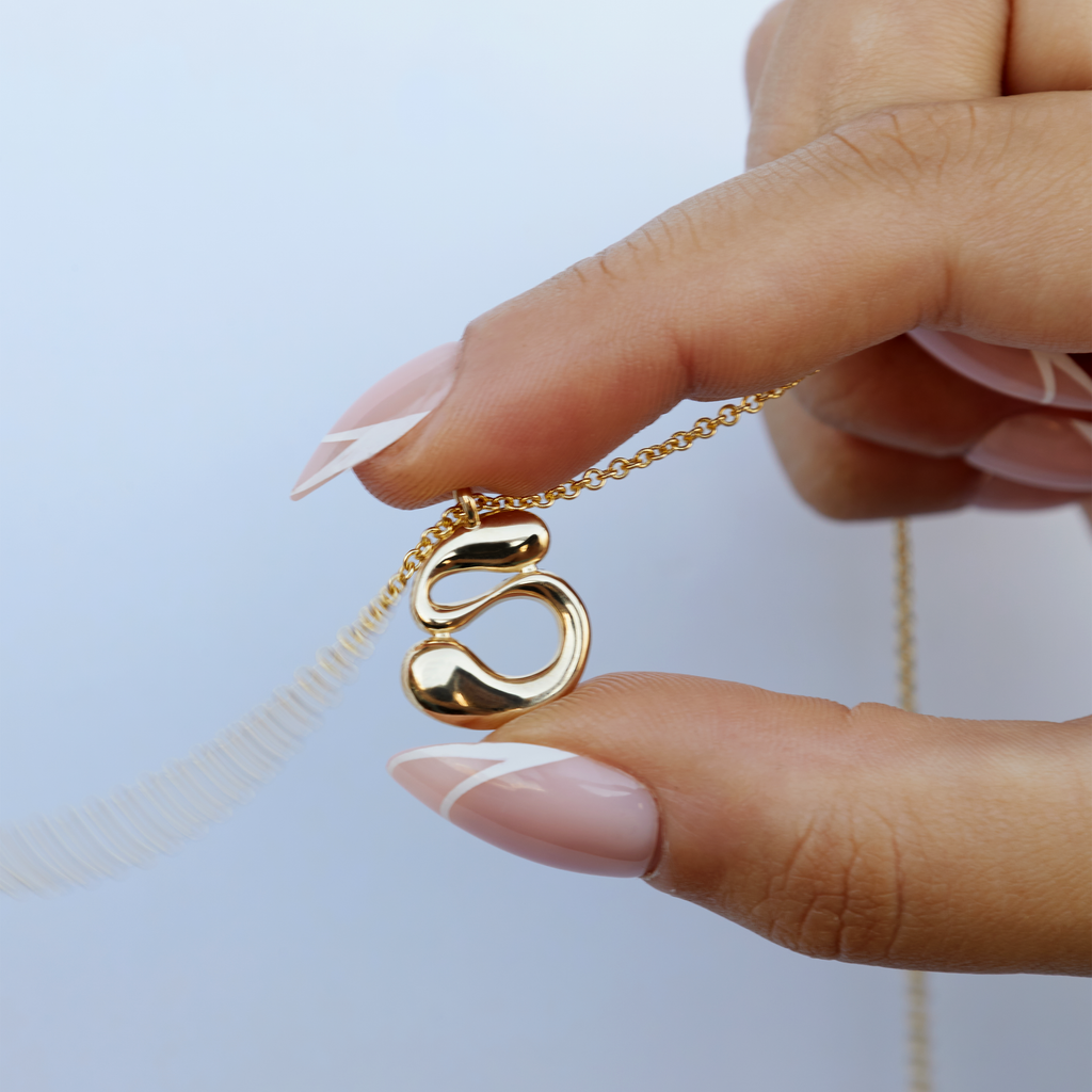 10K Gold Say My Name Necklace "A-Z"