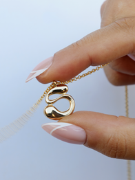 10K Gold Say My Name Necklace "A-Z"