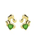Emerald Puddle Studs