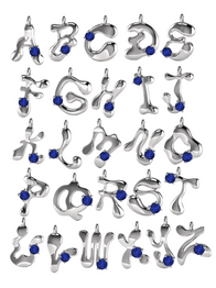Birthstone Letter Necklace