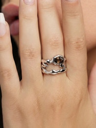 Teardrop Tech Ring Cover / 925 Sterling Silver