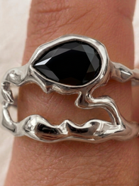 Gen 5 Onyx Teardrop Tech Ring Cover
