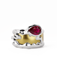Ruby Teardrop Tech Ring Cover