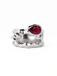 Ruby Teardrop Tech Ring Cover