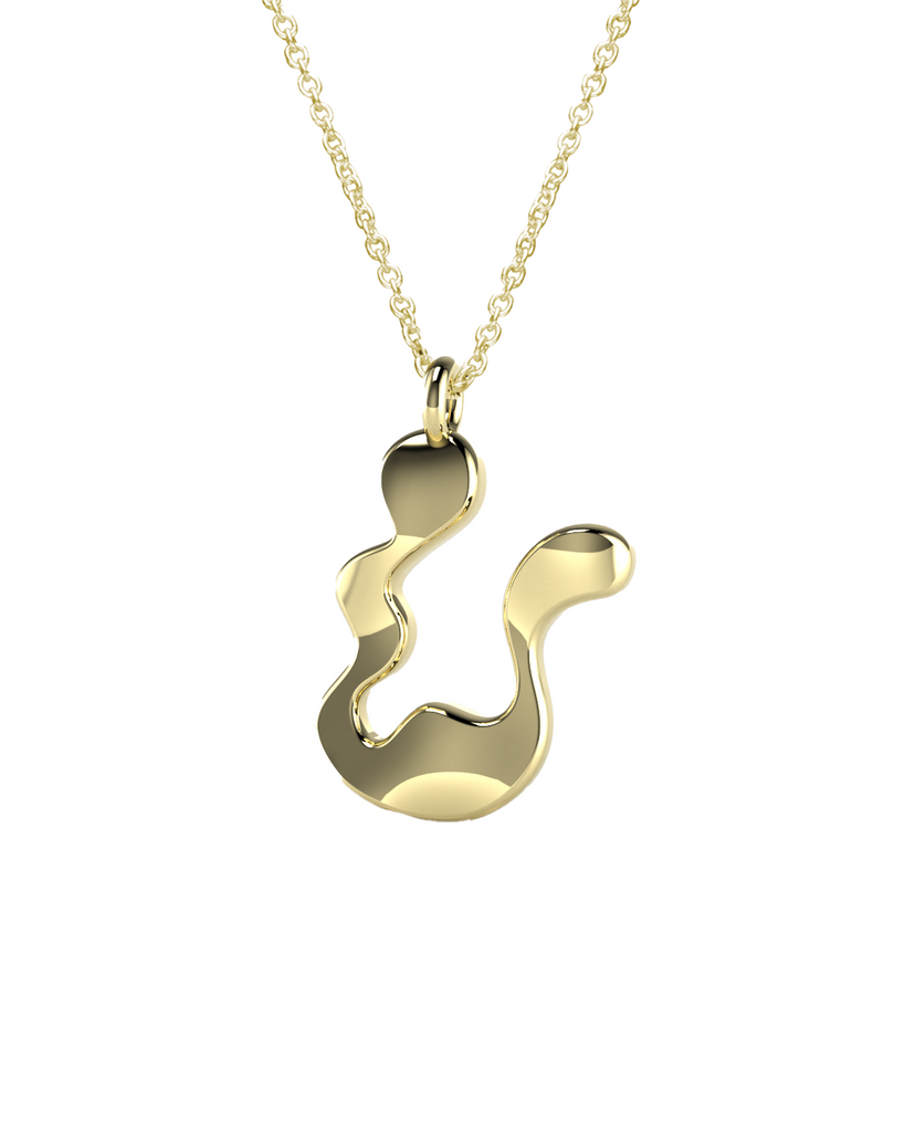 10K Gold Say My Name Necklace "A-Z"