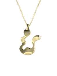 10K Gold Say My Name Necklace "A-Z"