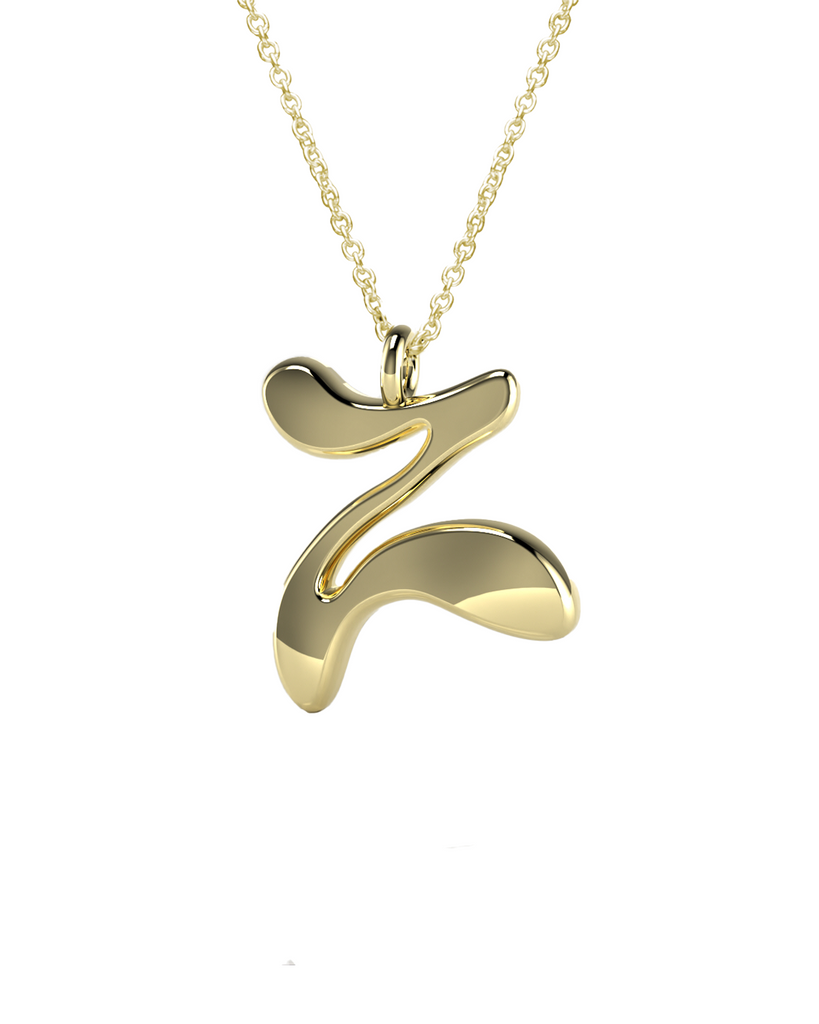 10K Gold Say My Name Necklace "A-Z"
