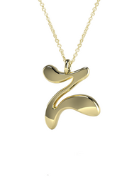 10K Gold Say My Name Necklace "A-Z"
